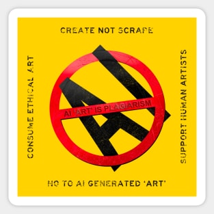 No Ai Art 2 Sticker